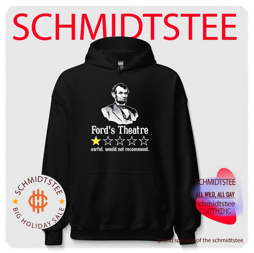 Abraham Lincoln sarcastic one star review for Ford’s theatre shirt