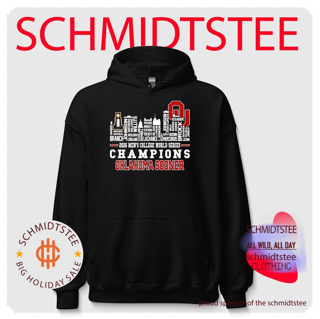 2026 Oklahoma Sooners Men’s College World Series Champions National Champions skyline shirt