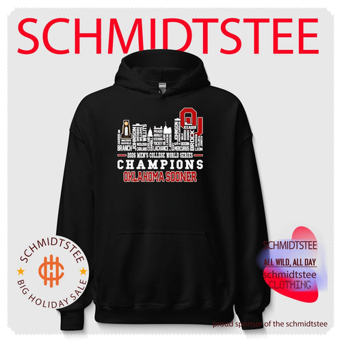 2026 Oklahoma Sooners Men’s College World Series Champions National Champions skyline shirt