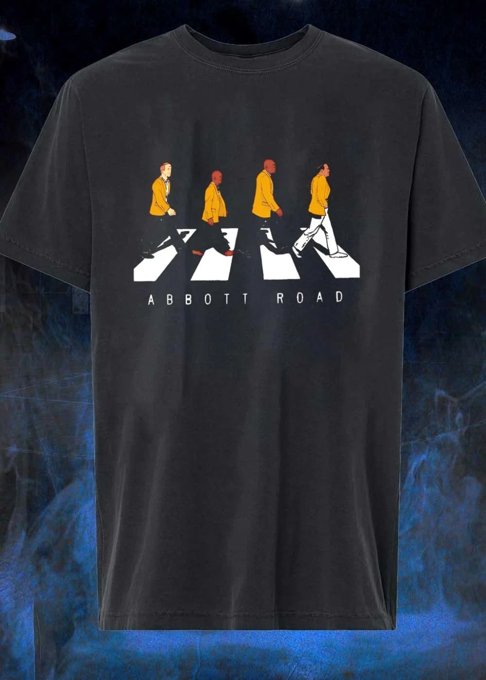 Abbott Road Four Men Walking on Crosswalk Abbott Road T-Shirt