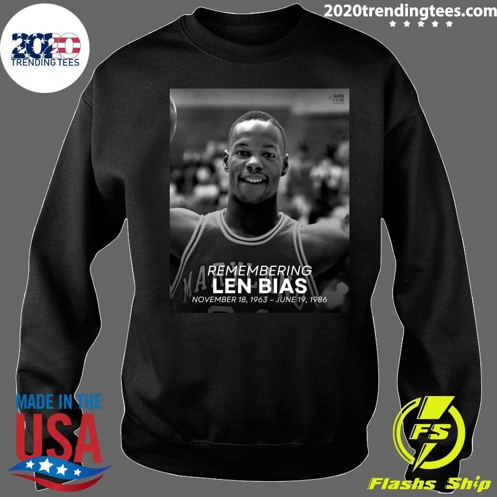 Remembering Len Bias, born Leonard Kevin Bias, November 18, 1963 – June 19, 1986 Shirt