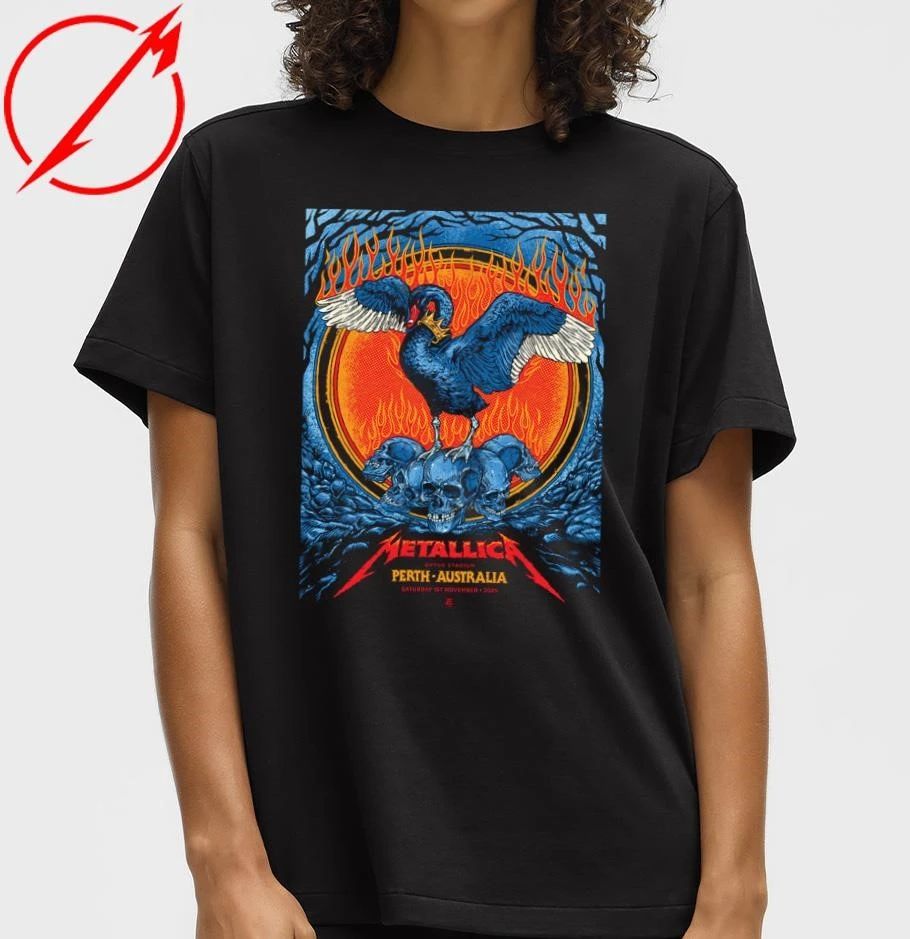 Metallica M72 Perth 2025 November 1, 2025 Optus Stadium, Australia Artwork by Ben Brown Shirt
