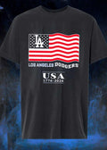 LA Dodgers Patriotic 1776 2026 USA Flag Los Angeles Dodgers T-Shirt