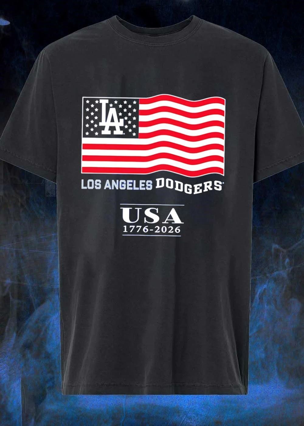 LA Dodgers Patriotic 1776 2026 USA Flag Los Angeles Dodgers T-Shirt