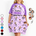 Photo Personnalisable Cette Mamie Maman Appartient À - Robe T-Shirt De Nuit Femme Personnalisée