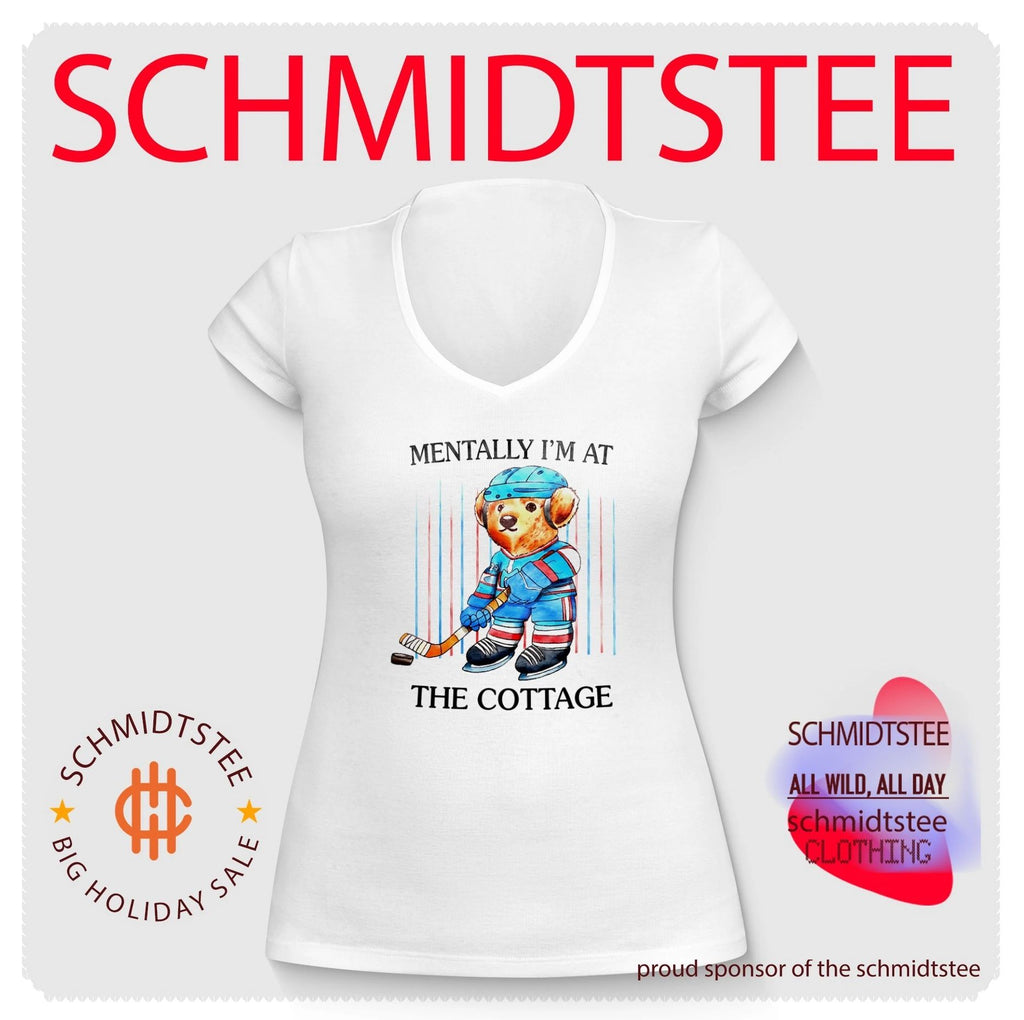 Mentally I’m at the Cottage Hockey Bear shirt
