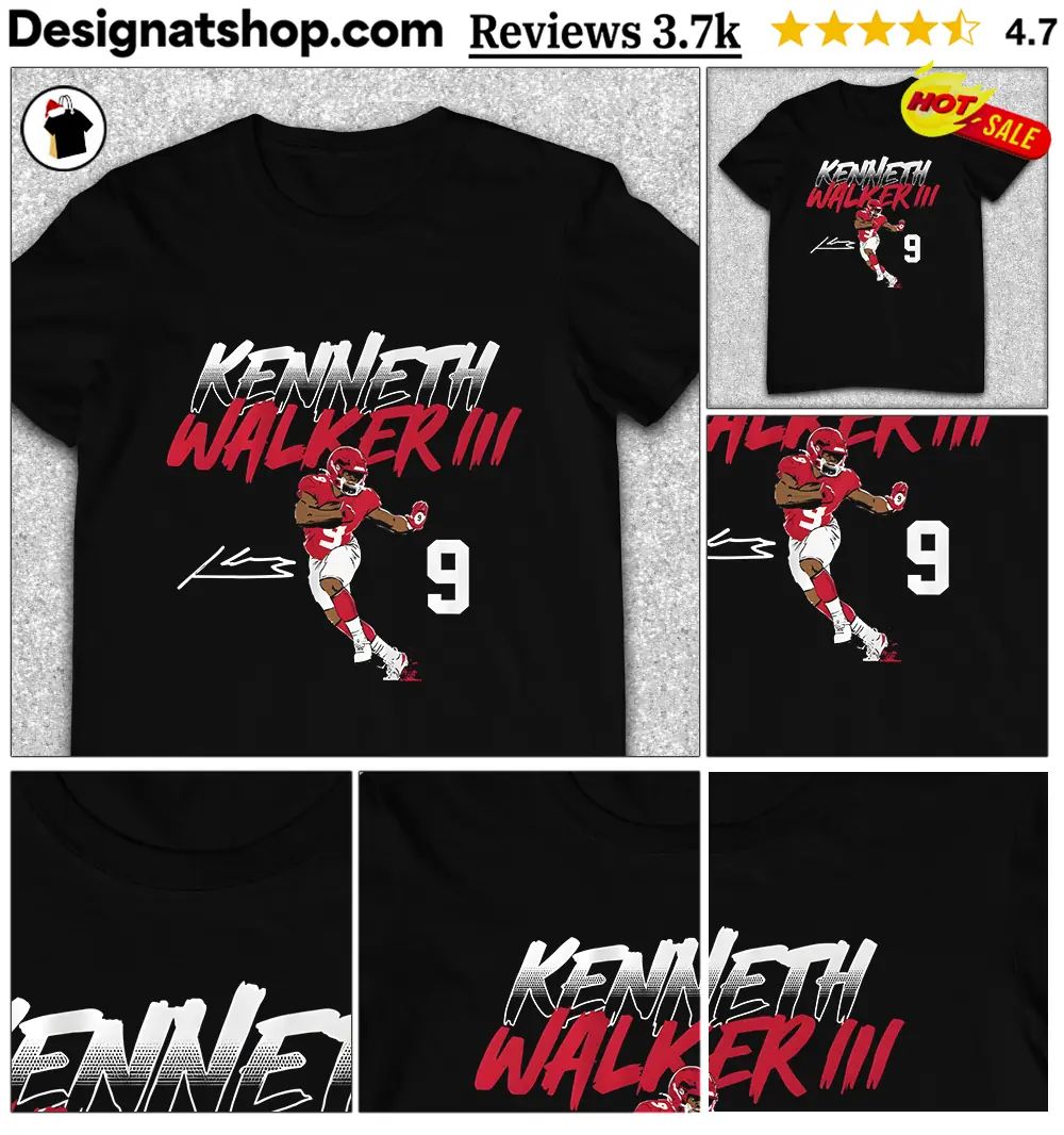Kenneth Walker III Kansas City Football Name Number Pose signature shirt