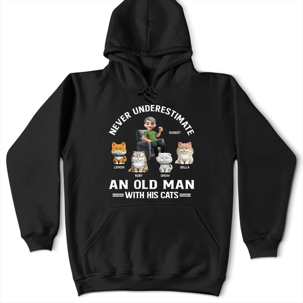 Never Underestimate An Old Man - Personalized T Shirt