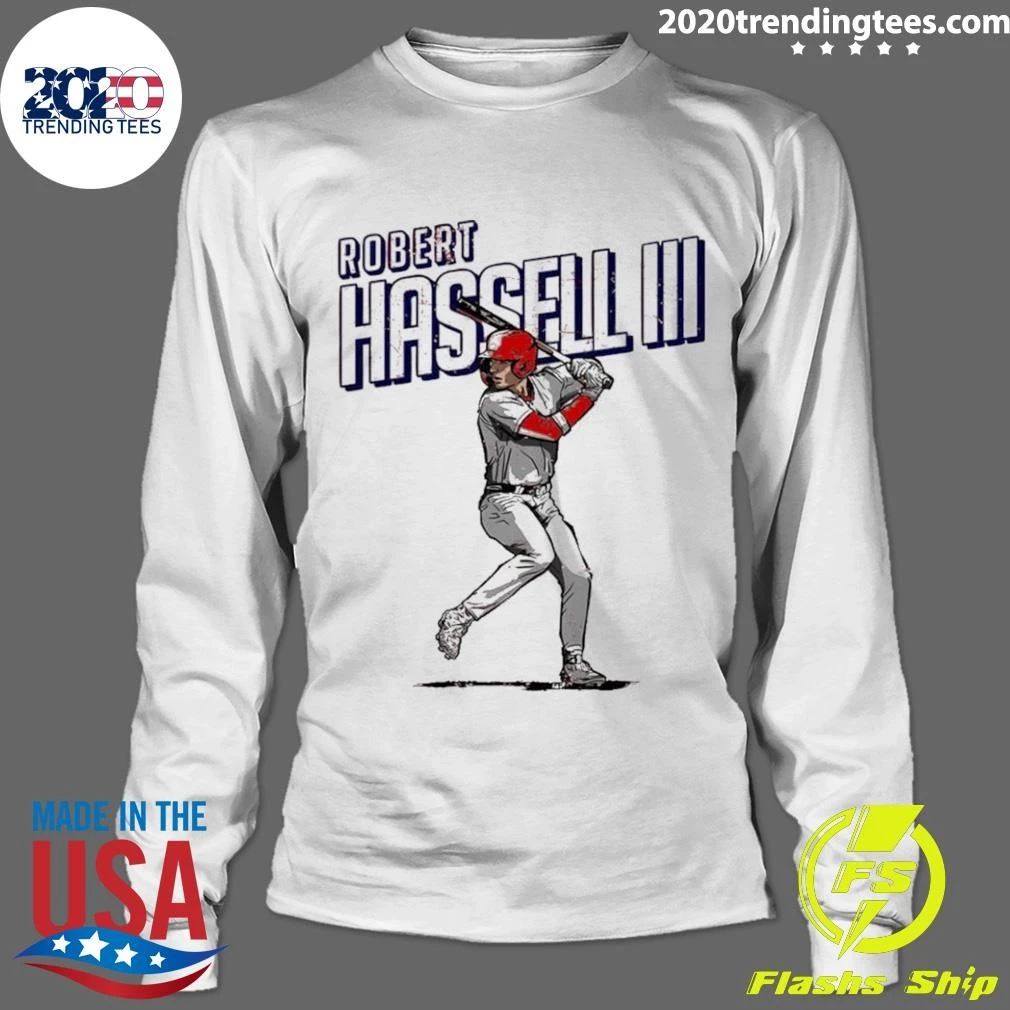 Washington Nationals Baseball Robert Hassell Iii Player Art Print Shirt