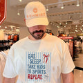 Eat sleep take kids to sports repeat shirt