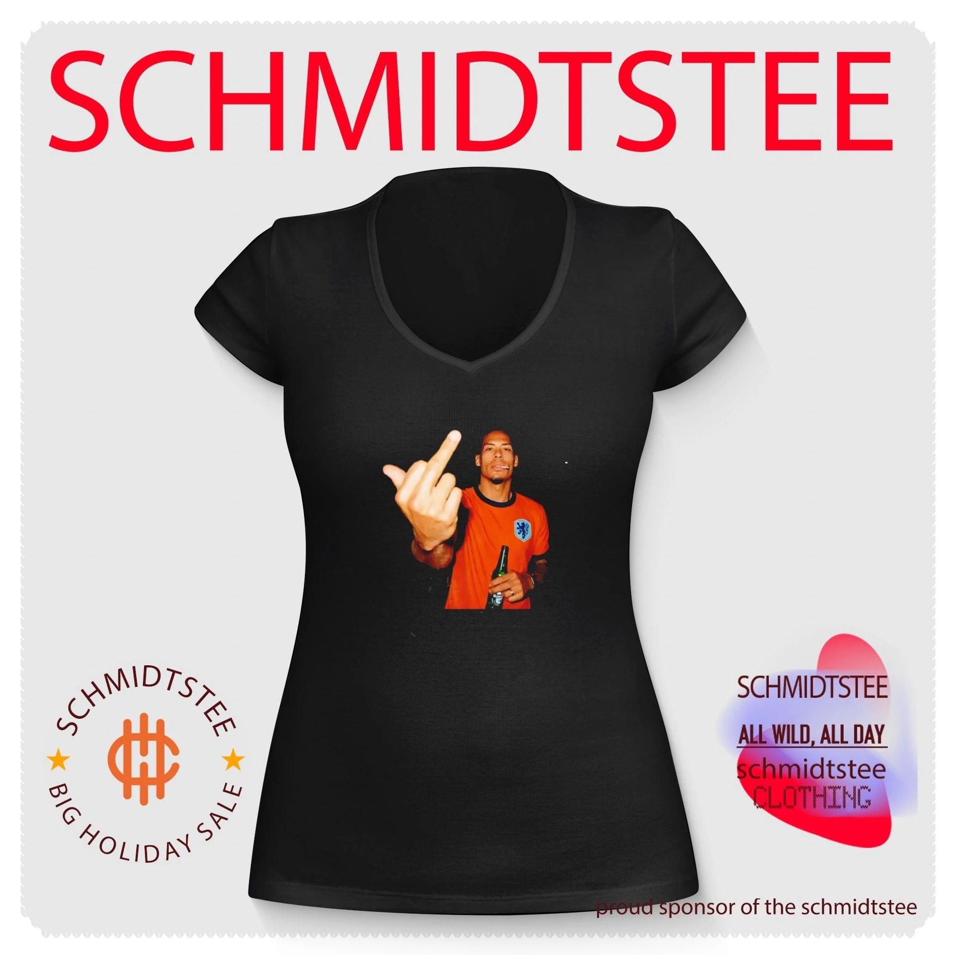 Virgil van Dijk Netherlands National Team Middle Finger middle finger shirt