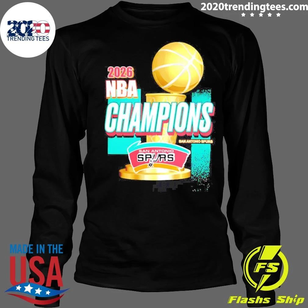 San Antonio Spurs 2026 Nba Champions Trophy Shirt