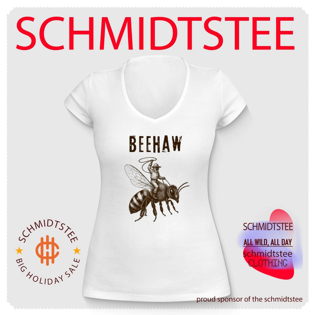 Beehaw Cowboy Riding a Bee funny insect shirt