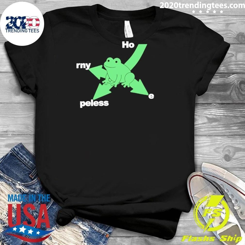 Frog In Distress Ho Rny Peless E Shirt