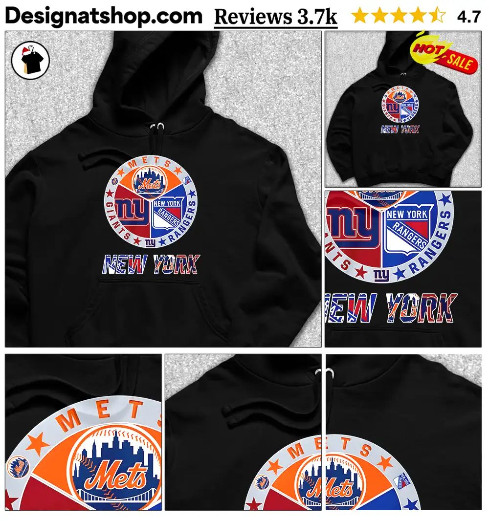 Mets Giants Rangers New York sports team shirt
