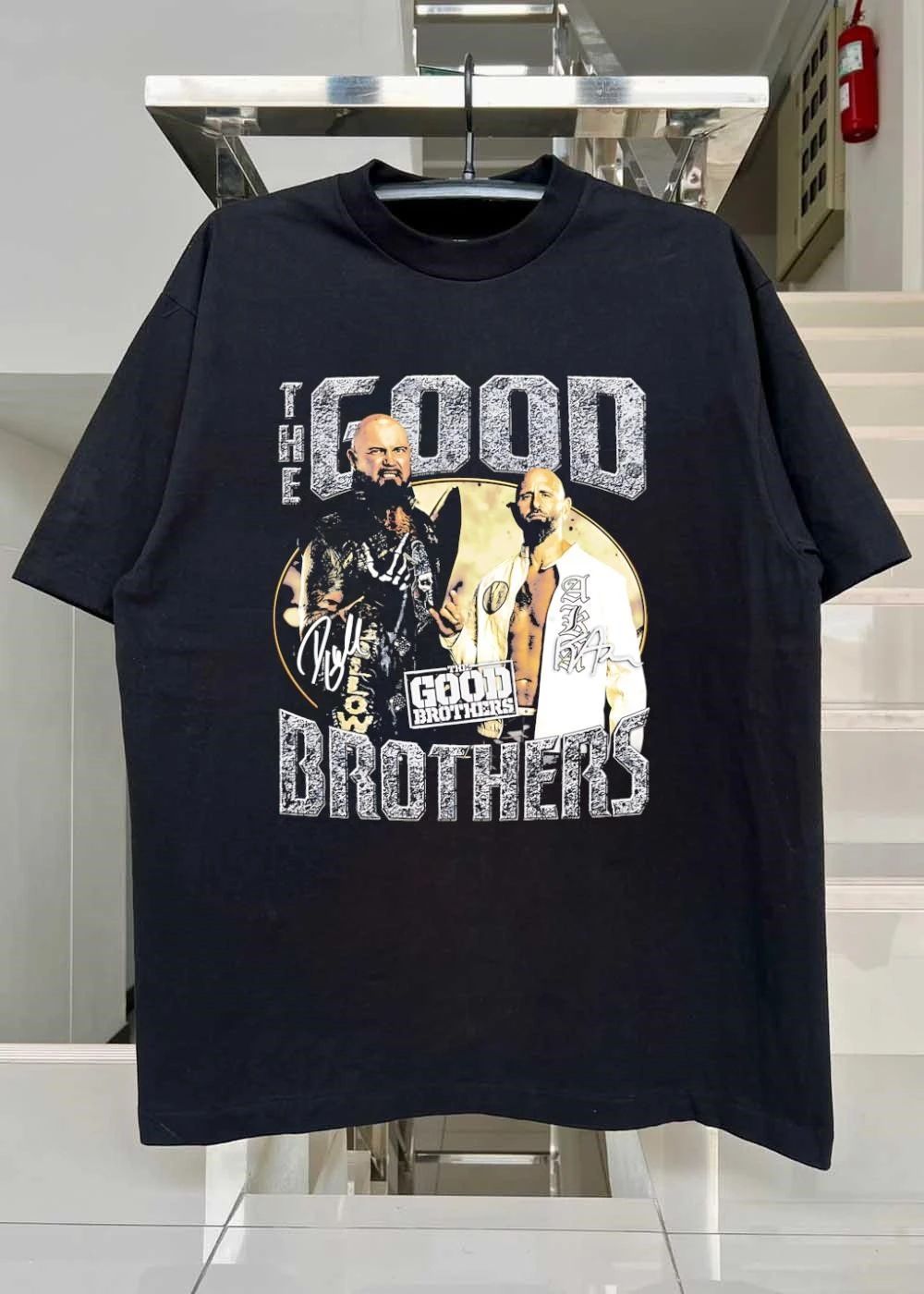 Doc Gallows and Karl Anderson Signed The Good Brothers T-Shirt