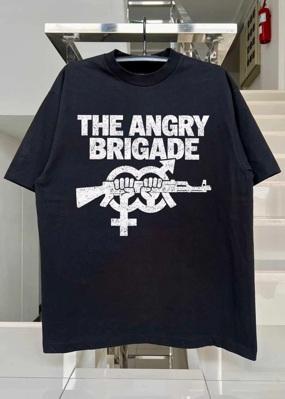 The Angry Brigade Fists Holding Rifle shirt