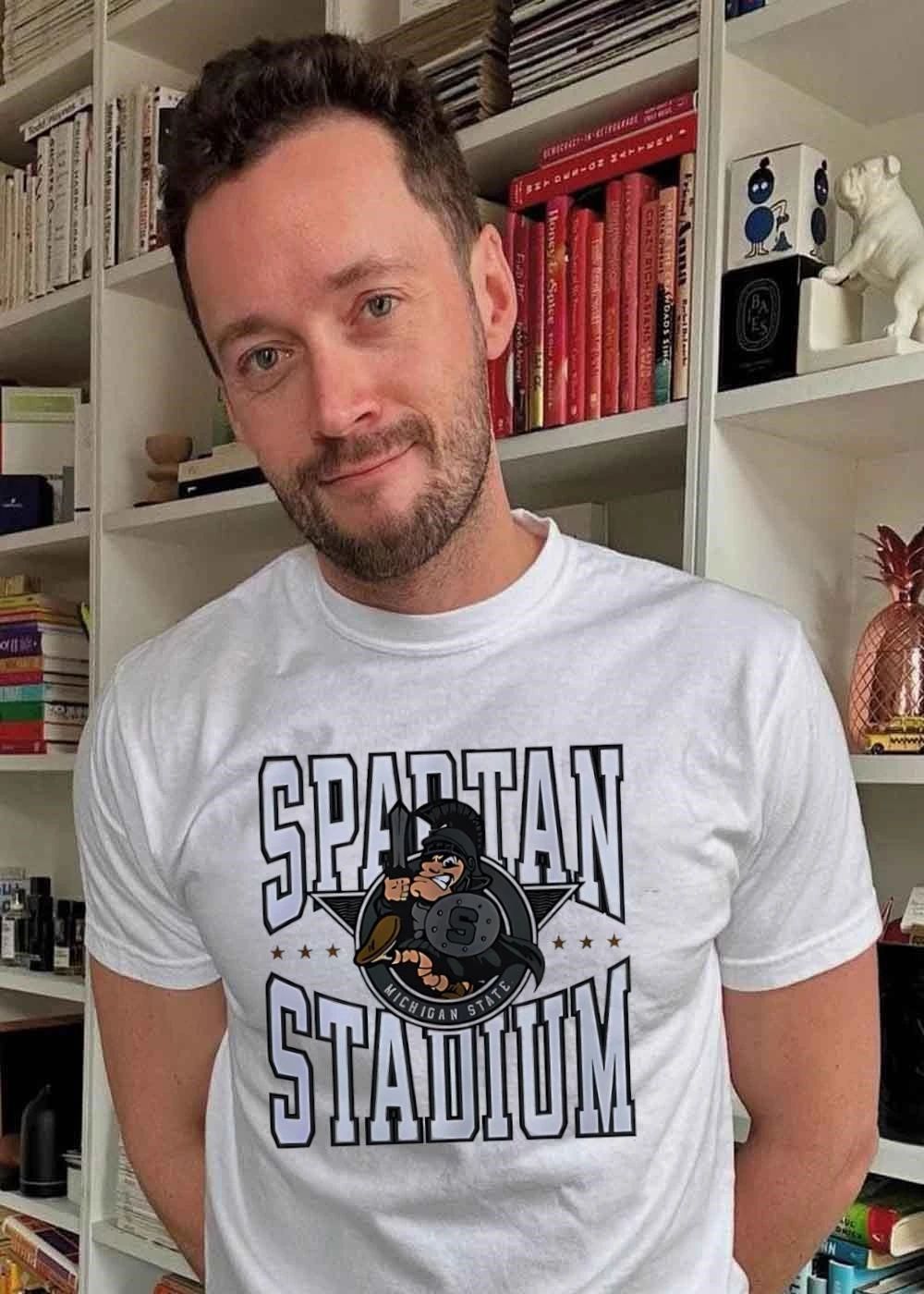 Spartan Stadium Football Men’s T-Shirt Michigan State