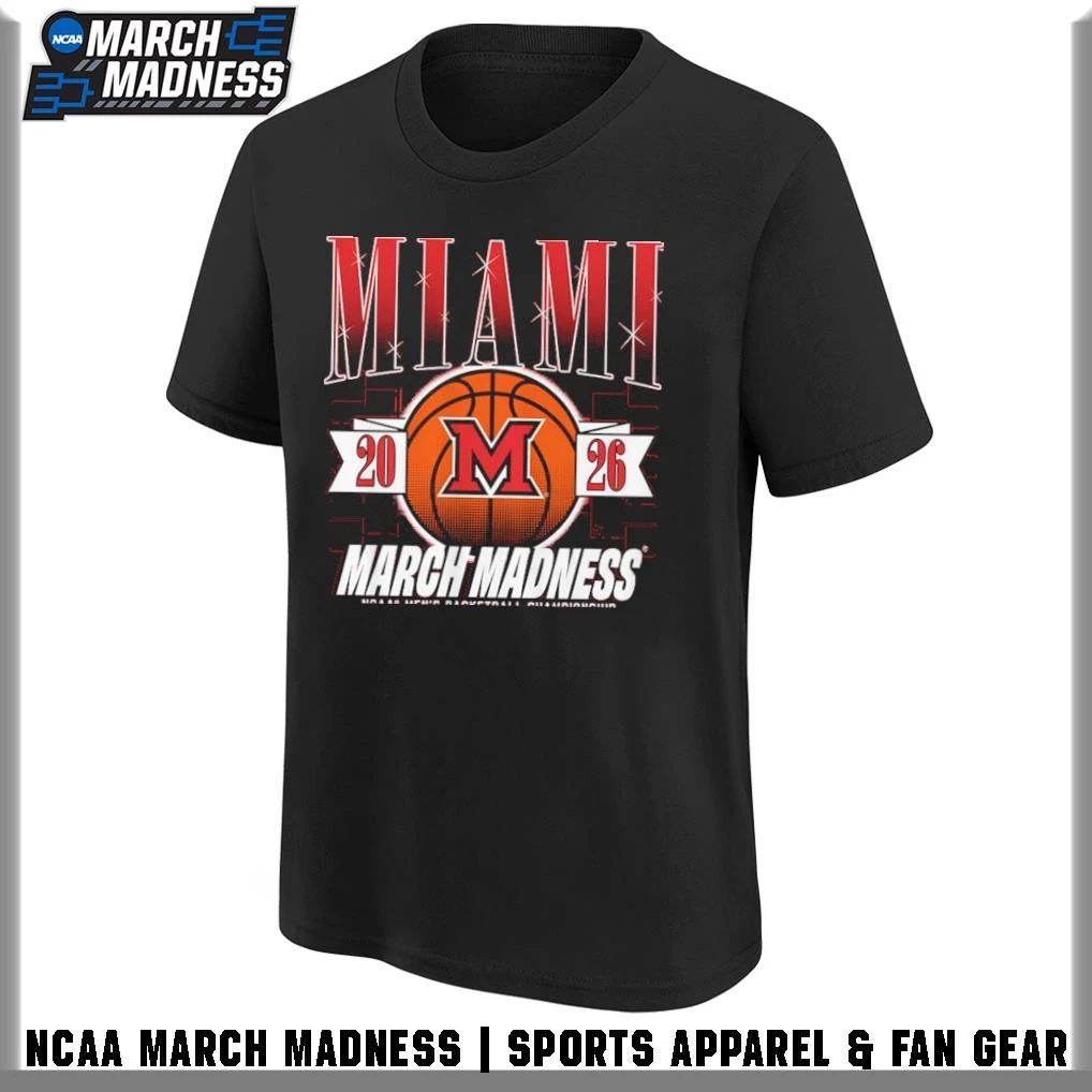 Miami OH RedHawks Men’s Basketball 2026 NCAA Division I Championship March Madness Bound T-Shirt