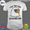 Bald Eagle American Flag Sunglasses I Put The Tism In Patriotism 4th Of July Shirt