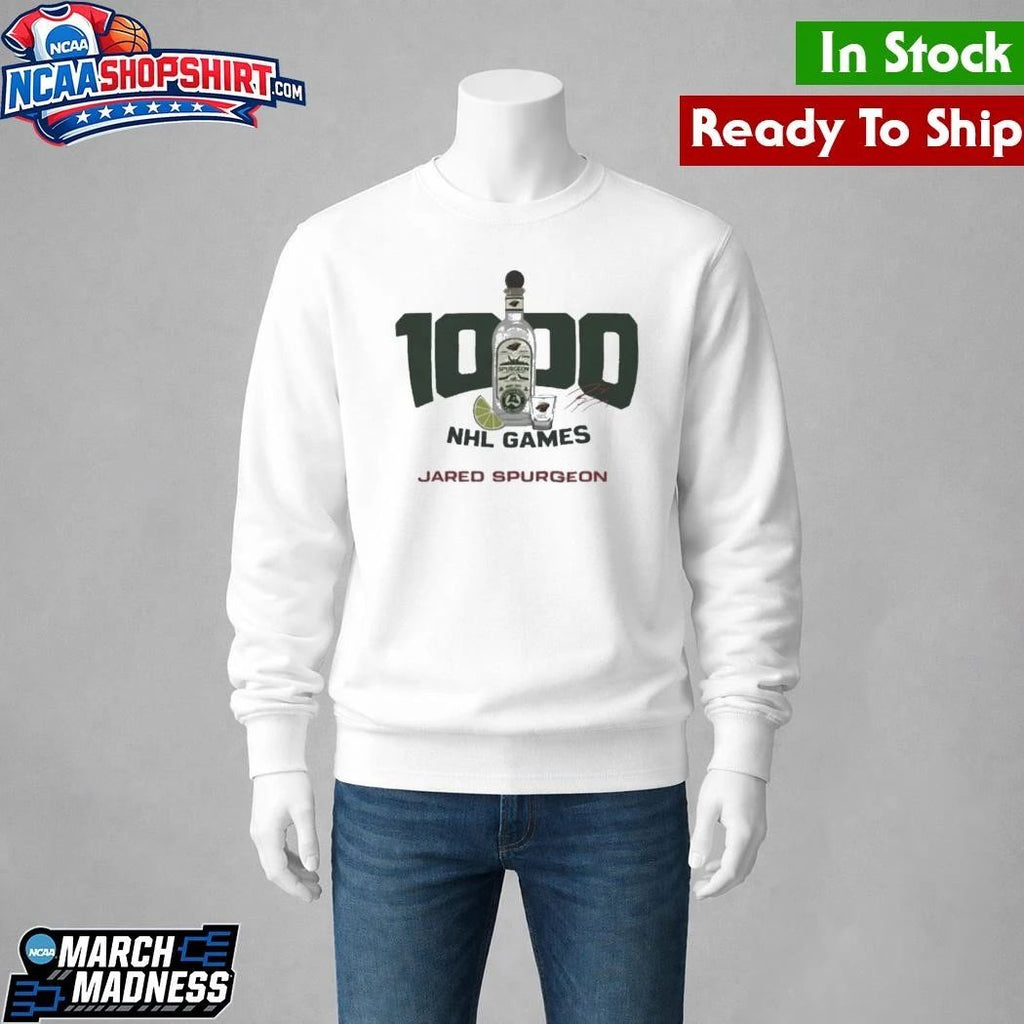 Jared Spurgeon 1000 nhl Games Shirt