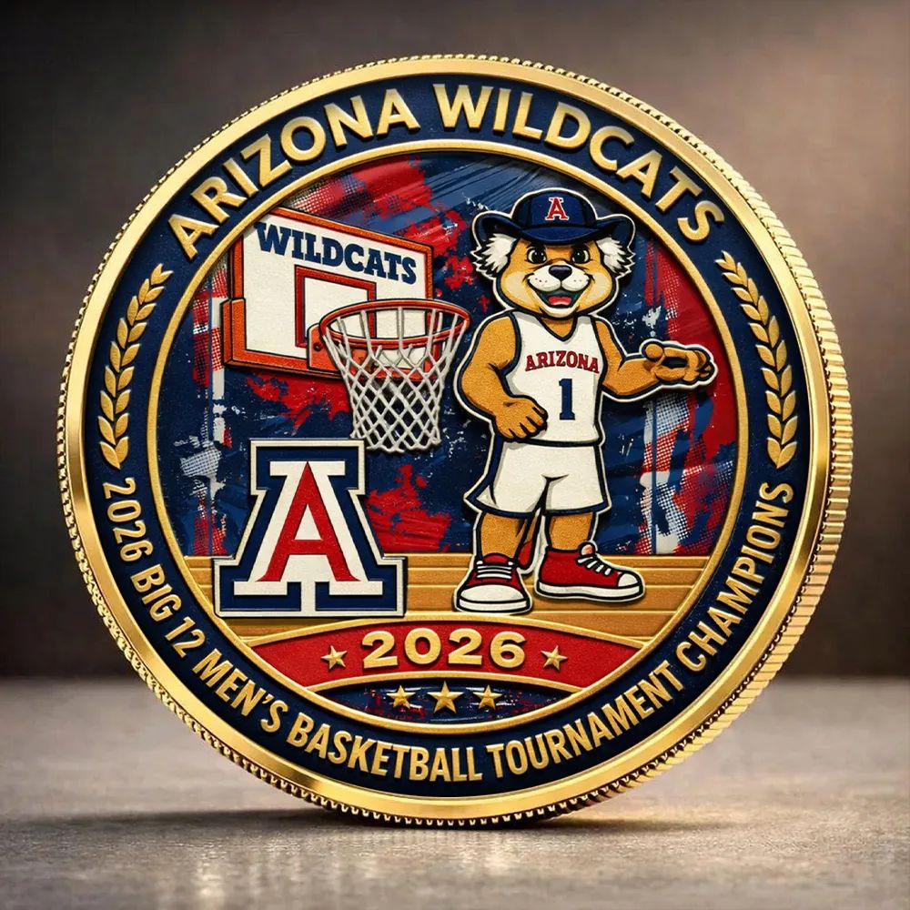 Arizona Wildcats 2026 Big 12 Men’s Basketball Tournament Champions Commemorative Coin
