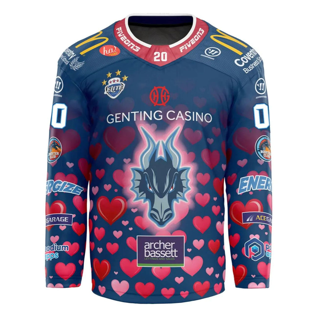 Coventry Blaze Valentine’s 2026 Custom Hockey Jersey