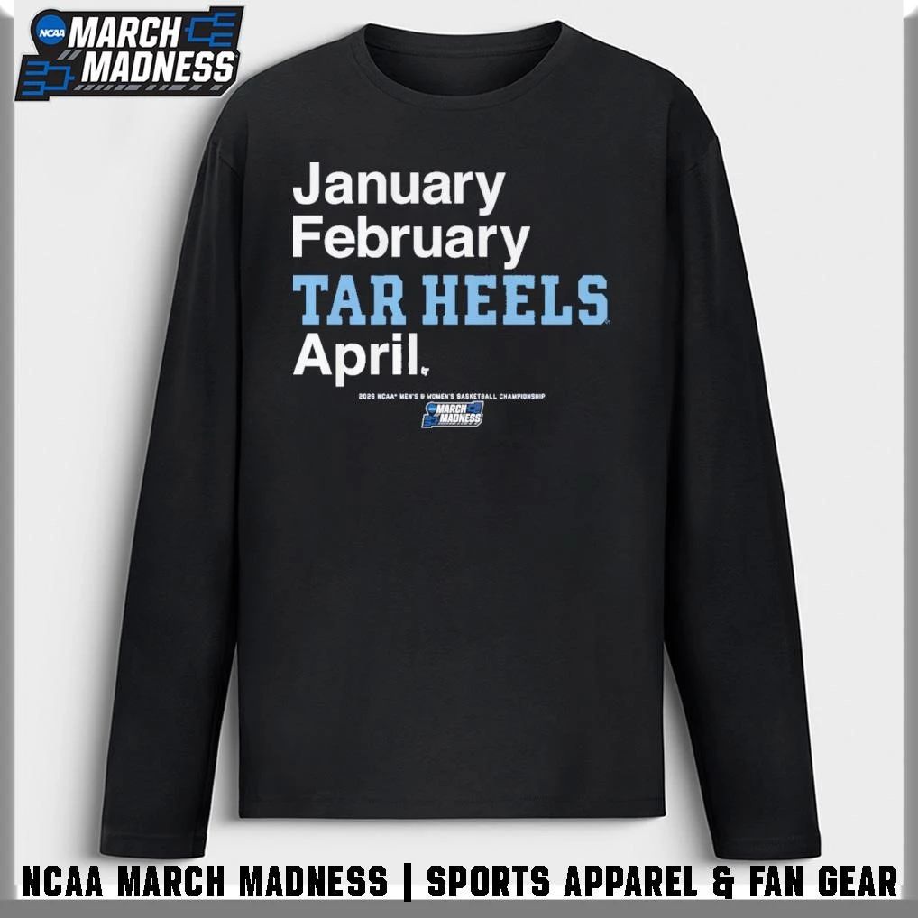 UNC Tar Heels Men’s and Women’s Basketball 2026 March Madness Month T-Shirt