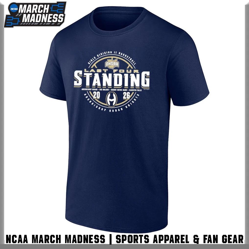 Archbishop Hoban Knights 2026 OHSAA Girls Basketball Division 2 Last Four T-Shirt