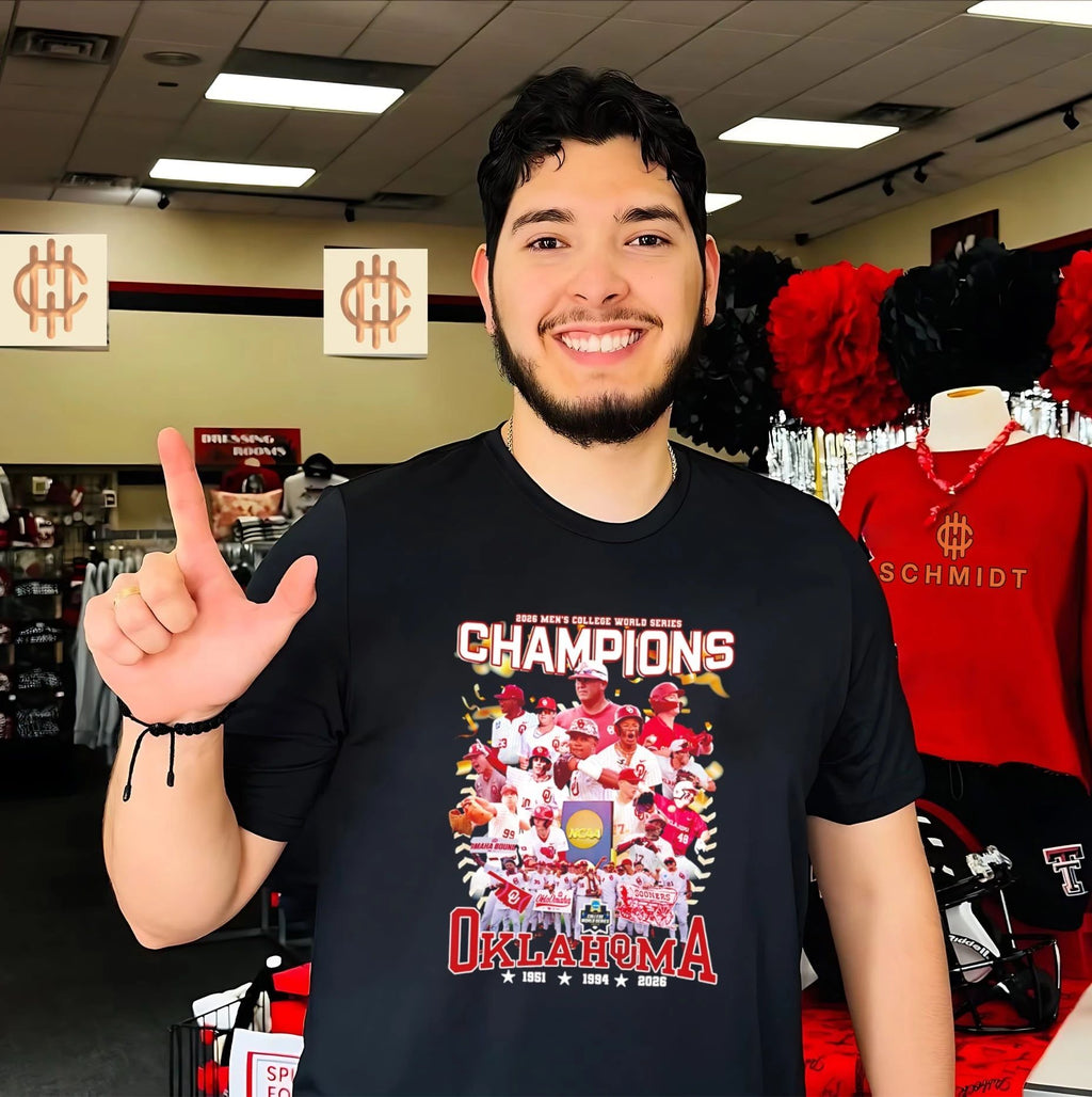 Oklahoma Sooners 2026 Men’s College World Series Champions all team shirt