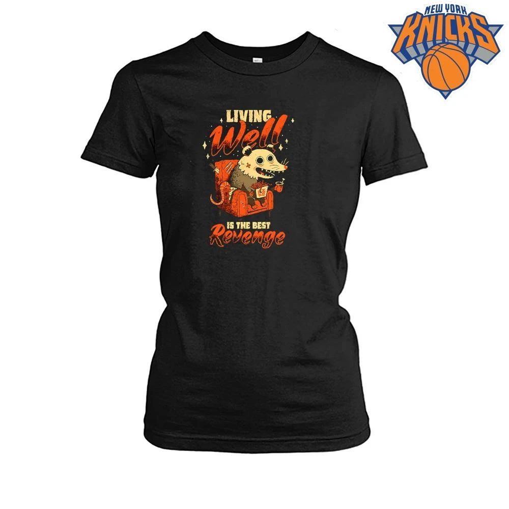 Living Well Is The Best Revenge Funny Possum Living His Best Life Shirt