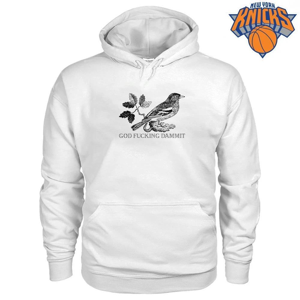 God Fucking Dammit Effin Birds Funny Sarcastic Retro Bird Illustration Shirt