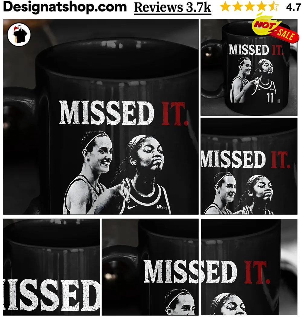 Caitlin Clark Angel Reese Missed It Viral Basketball Meme Graphic shirt