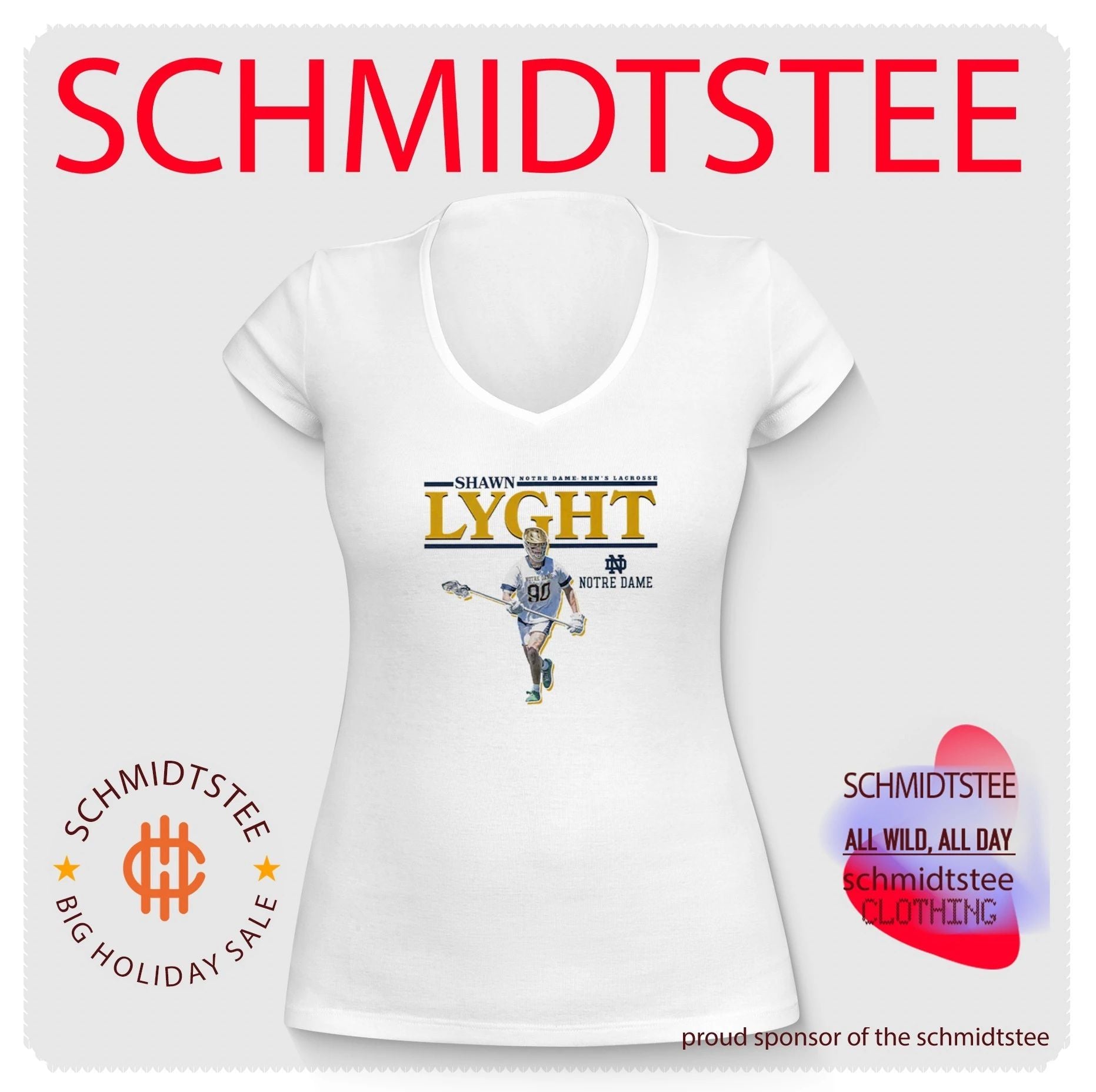 Shawn Lyght Notre Dame Men’s Lacrosse Fighting Irish shirt