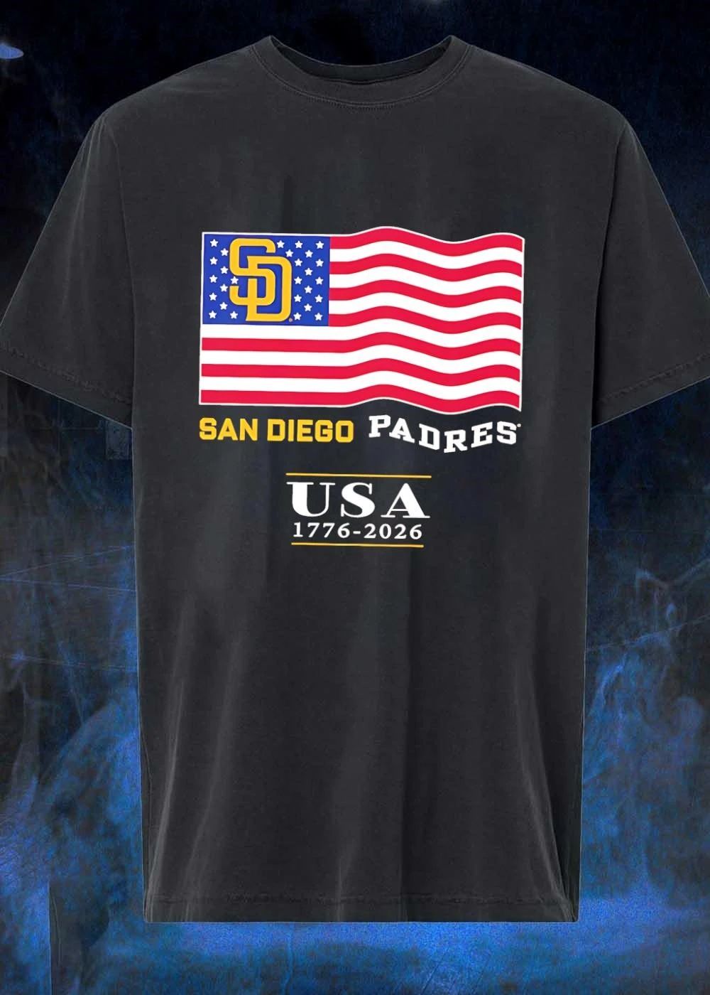 San Diego Padres Shirt USA 1776 2026 Patriotic Baseball T-Shirt