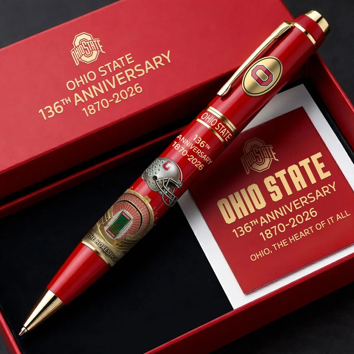 Ohio State 136th Anniversary 1870-2026 Commemorative Pen