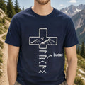 Faithful Cross And Name In Viking Runes - Personalized T Shirt
