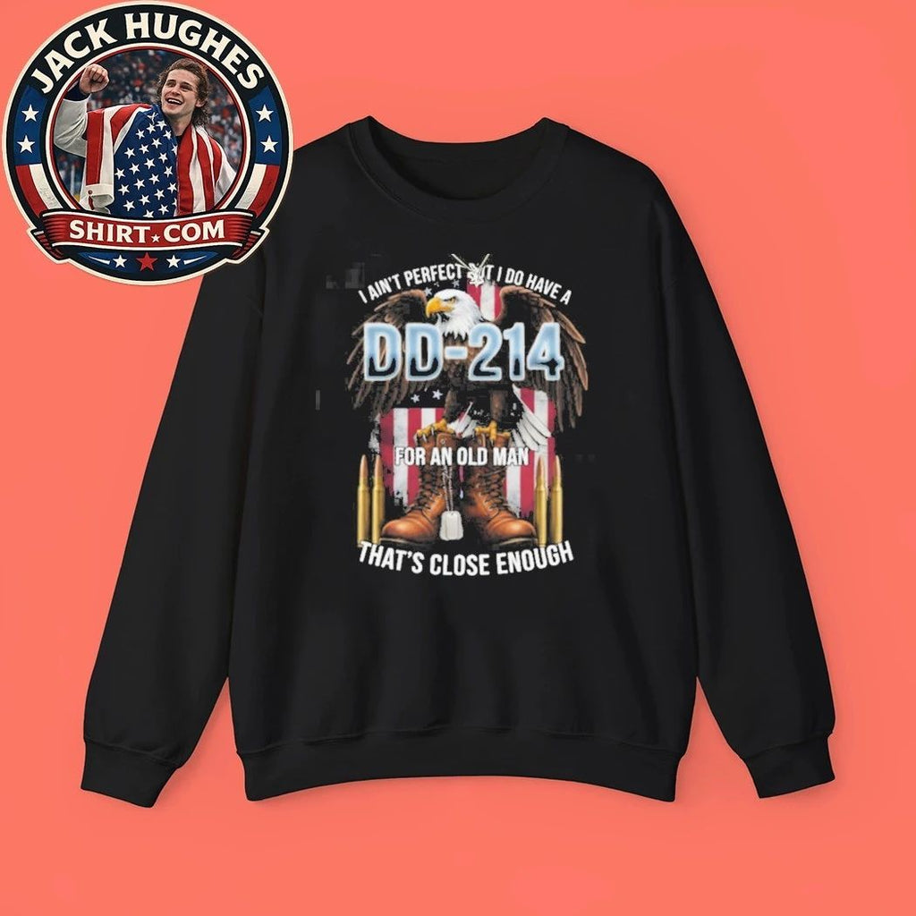 Old Man Dd 214 Military Discharge Veteran Eagle Shirt
