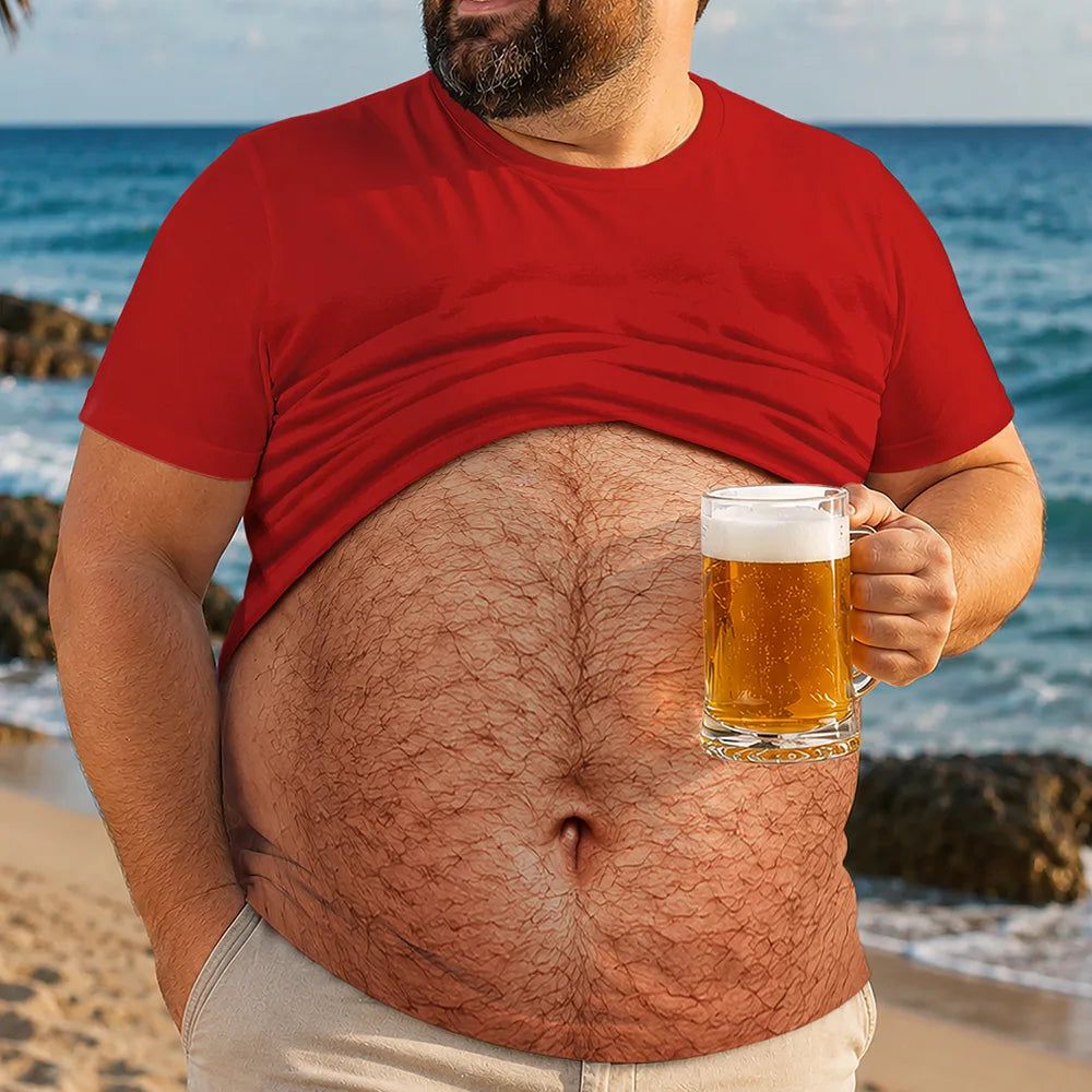3D Funny Hairy Body - Personalized Full Print T Shirt