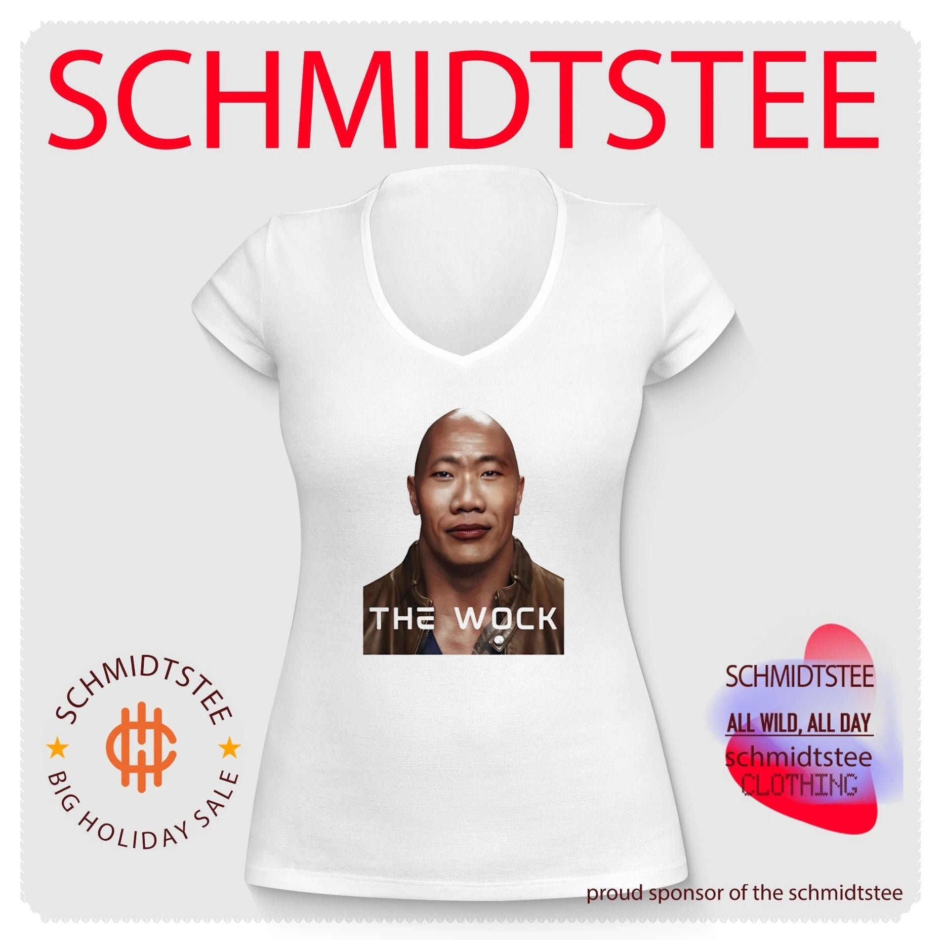 The Wock parody of The Rock shirt