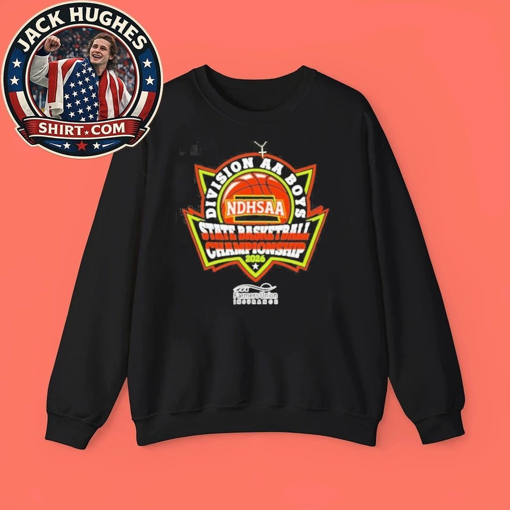 Ndhsaa Division Aa Boys State Basketball Championship 2026 Farmers Union Insurance Shirt