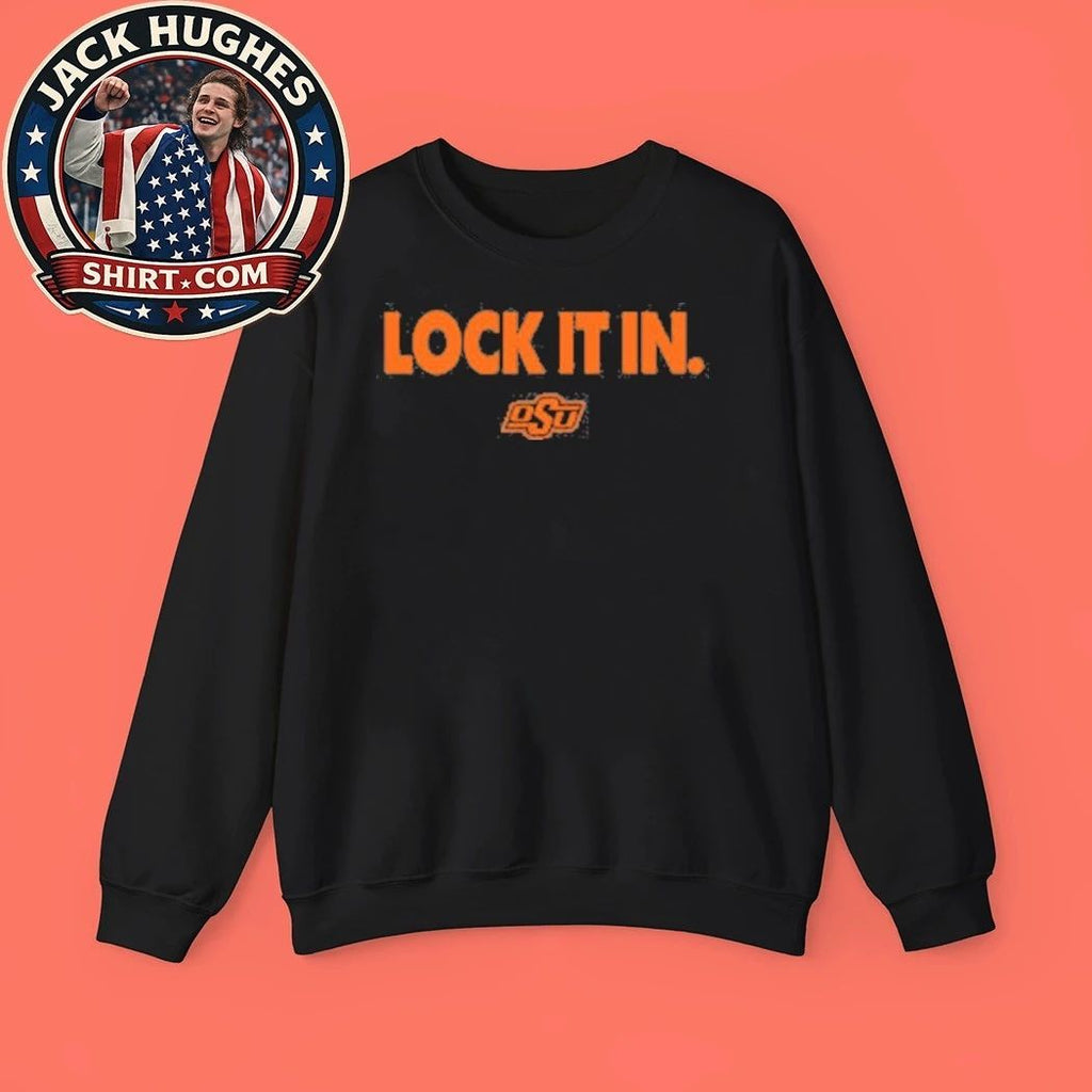 Lock It In Oklahoma State Cowboys Shirt – OSU Fan Game Day Graphic T-Shirt