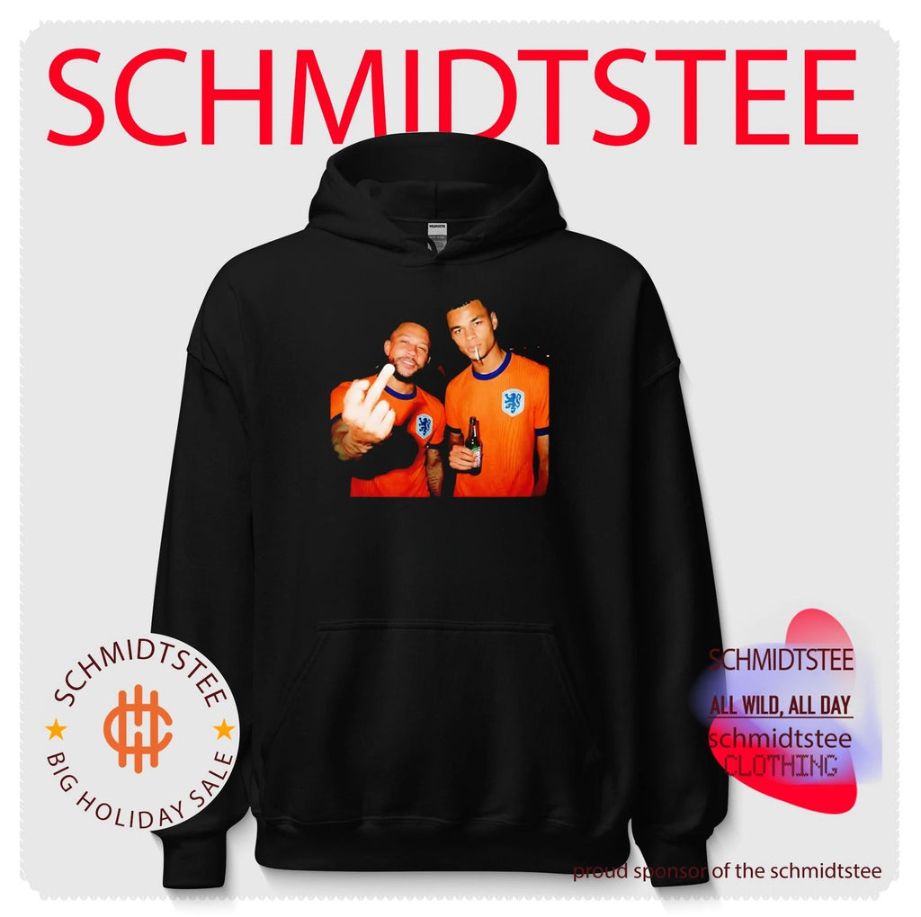 Memphis Depay and Cody Gakpo Netherlands National Football Team middle finger shirt