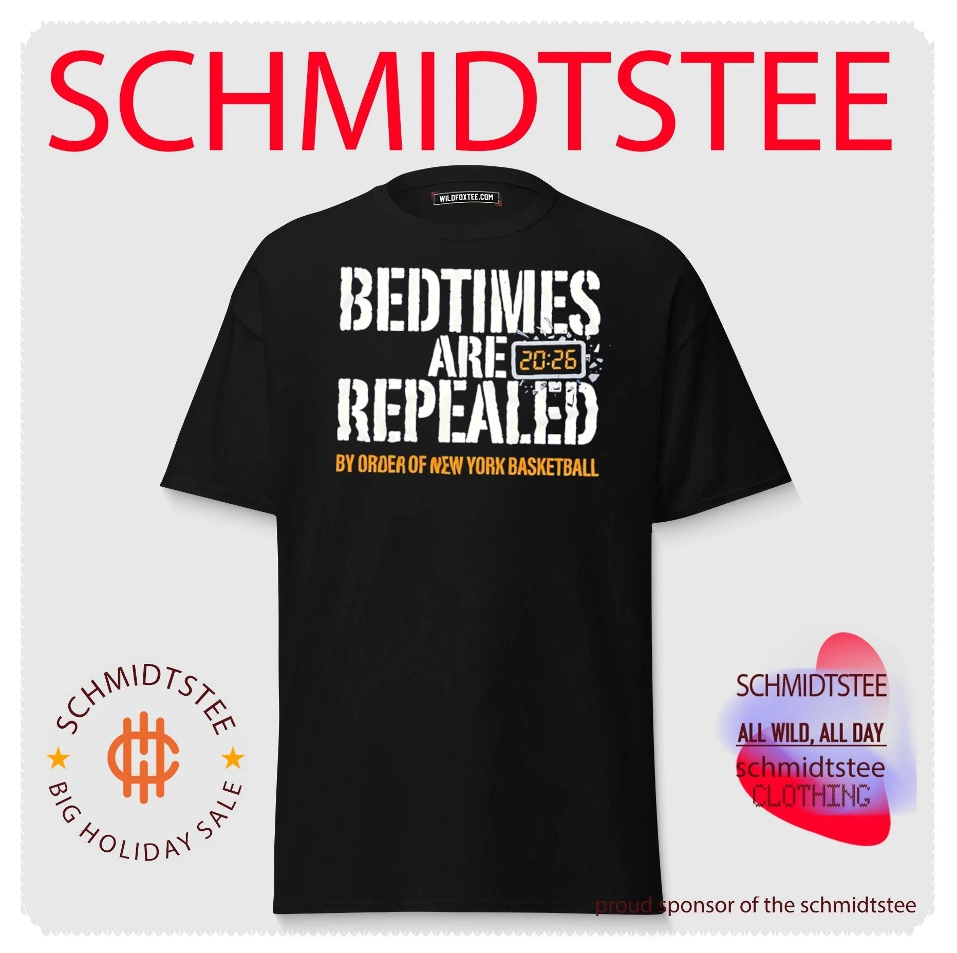 Bedtimes are repealed by order of New York Basketball shirt