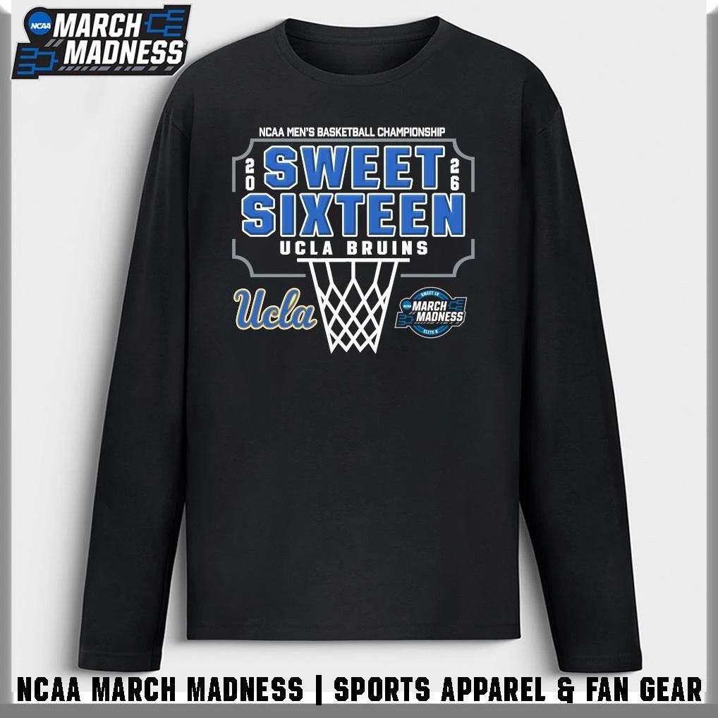 UCLA Bruins 2026 NCAA DI Men’s Basketball Tournament March Madness Sweet 16 Bound T-Shirt