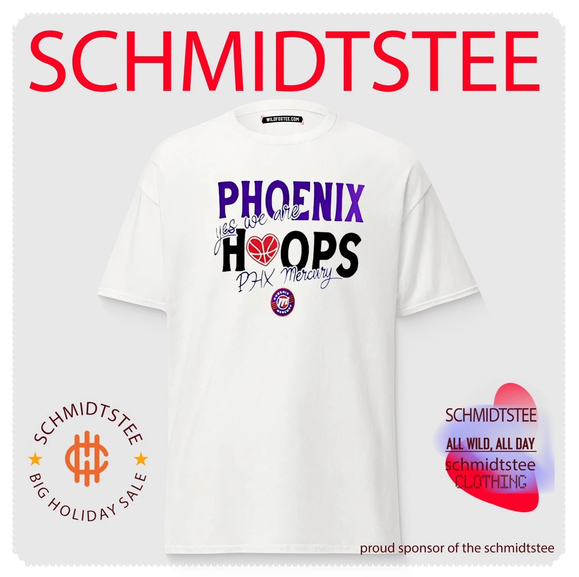 Phoenix Mercury WNBA Hoops yes we are logo shirt