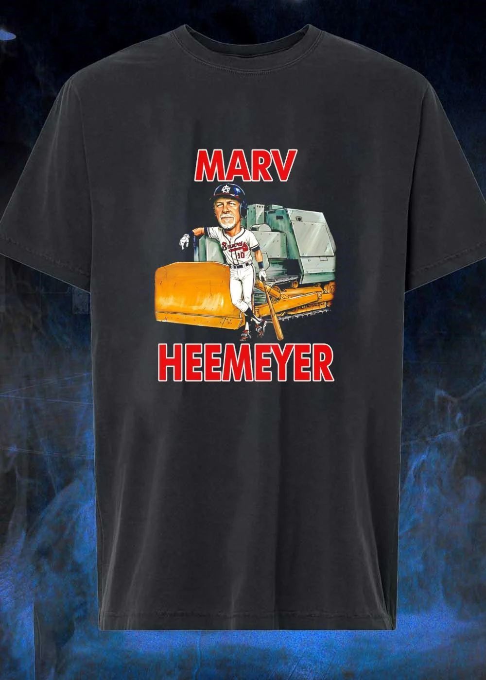 Marv Heemeyer Braves Baseball Player With Bulldozer T-Shirt