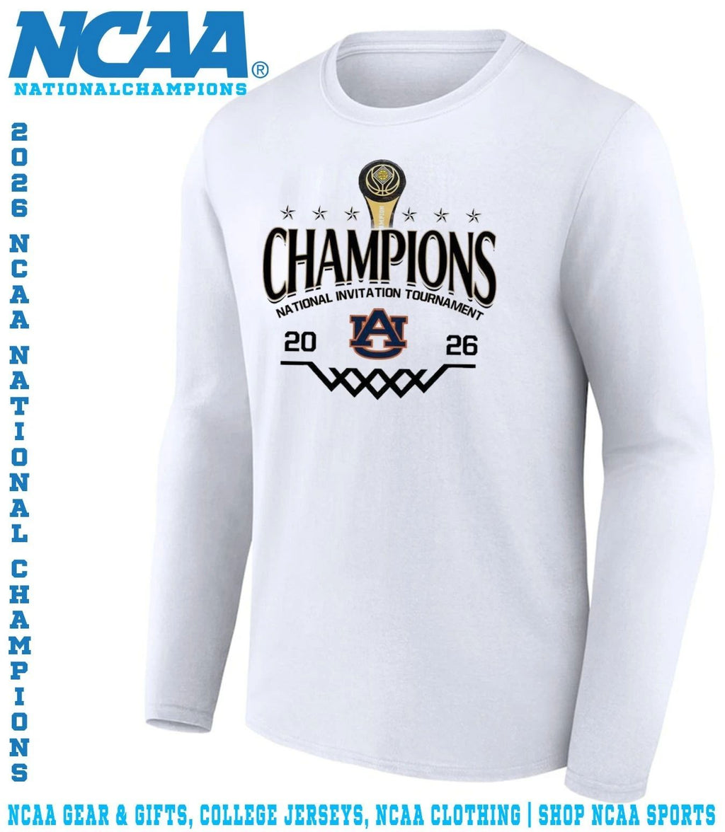 Auburn Tigers 2026 NIT National Invitation Tournament Champions trophy shirt