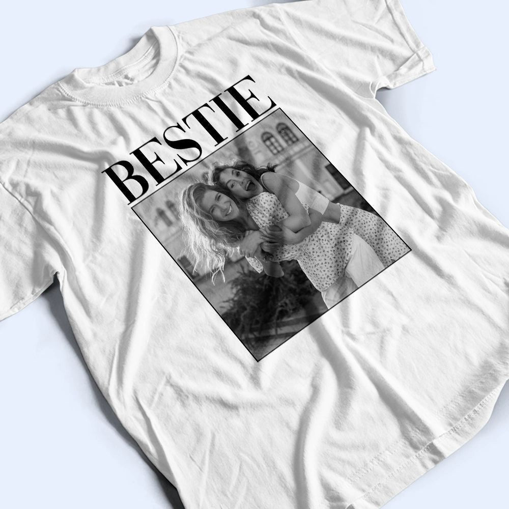 Custom Photo Bestie Vintage - Personalized T Shirt