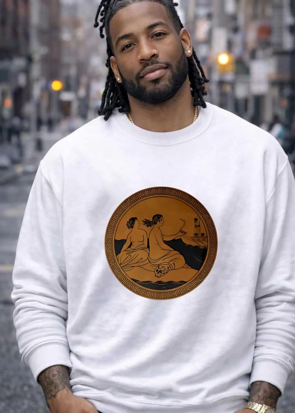 Odyssey Siren Song Greek Mythology Art Ancient Pottery Style T-Shirt